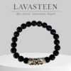 Lavasteen armband liefde