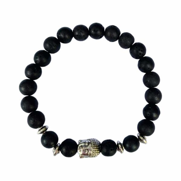 Lavasteen Armband Buddha